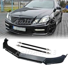 For Chevy Camaro 1LE Style 2016-22 Front Bumper Lip Spoiler Splitter+ Strut Rods