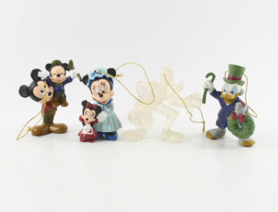 Micky Maus + Dagobert Duck === Walt Disney 4 Figuren Christmas Carol Anhänger