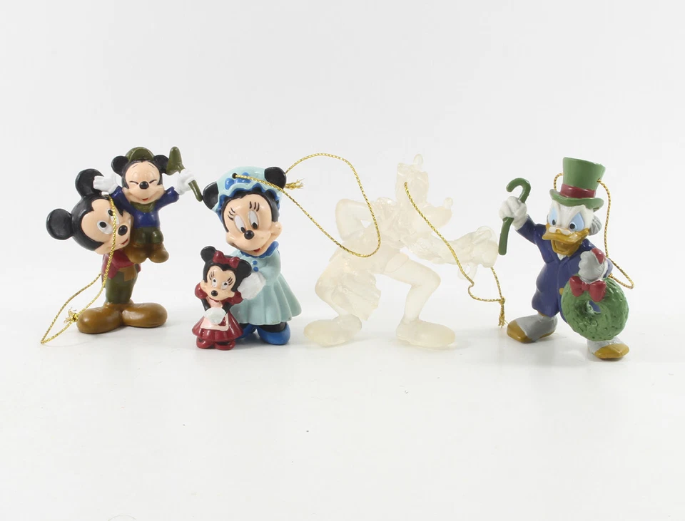 Micky Maus + Dagobert Duck === Walt Disney 4 Figuren Christmas Carol Anhänger - Bild 1 von 1