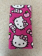 Sunglass / Eyeglass Soft Fabric Case - Large Hello Kitty on Pink - So Cute