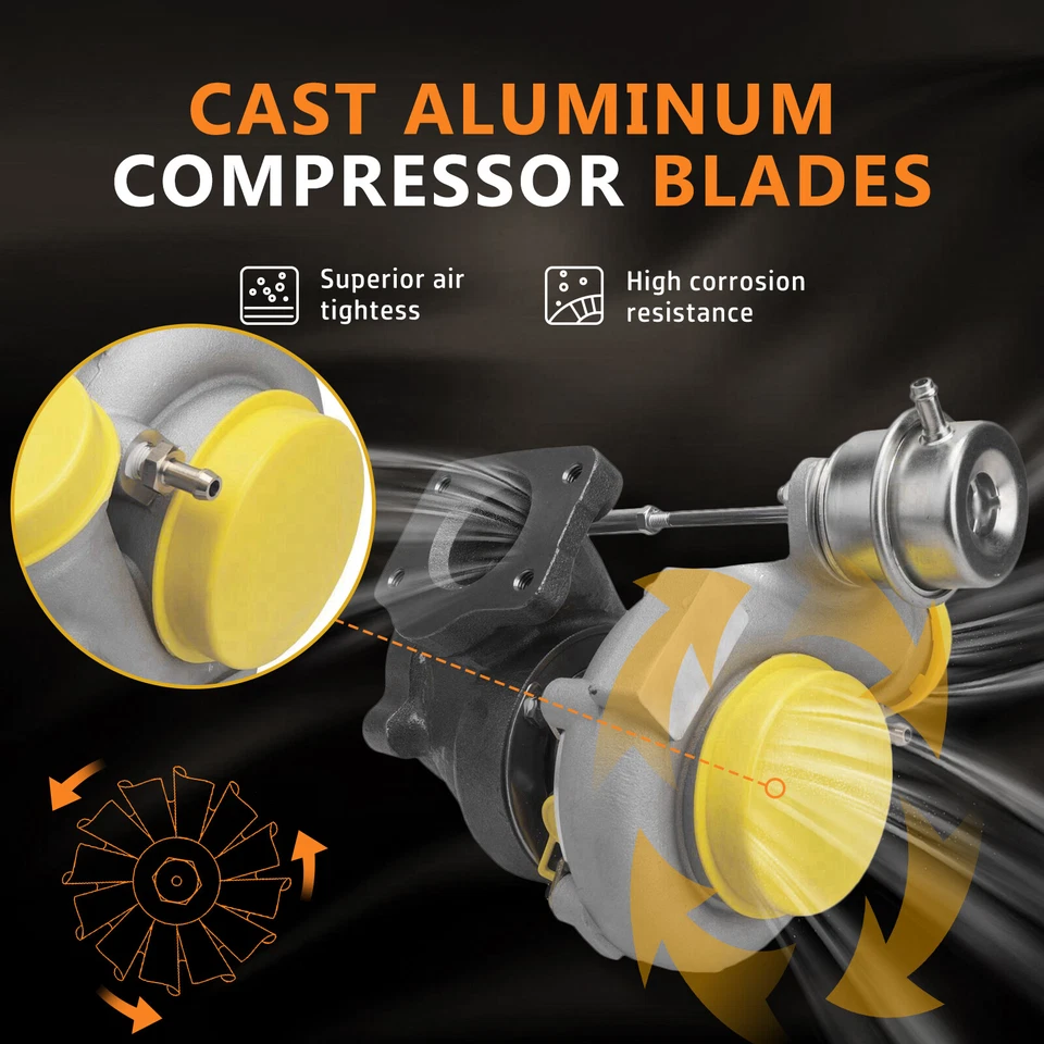 Turbolader Saab 9-3 Cabriolet YS3D 9-5 Kombi YS3E 2.0L 2.3L 452204-0001 9172123 - Bild 4 von 4