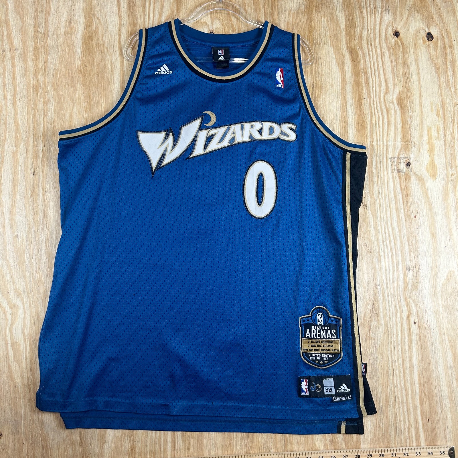 VTG Adidas Washington Wizards Gilbert Arenas #0 Limited Edition Jersey Men's 2XL