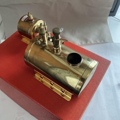 SAITO Model Steam Engine T2DR /Boiler B2E Set Brass w/ Pressure