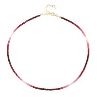 Cavill Rubin Halskette 0,51Ct Sterlingsilber Damen Schmuck Goldplattiert