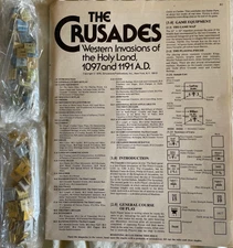 Crusades: Western Invasions of the Holy Land 1097-1191  - SPI Wargame - Complete