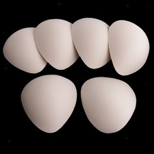 6Pcs/3Pairs Bra Bikini Cups Inserts Bra Pads for Sports Bra Swimsuit, Skin Color