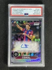 2023 Topps Stadium Club Chrome UEFA Lamine Yamal #CA-LY Rookie Auto RC PSA 8/10