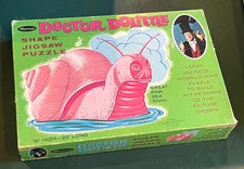 VTG 1967 Whitman Doctor Dolittle PINK SEA SNAIL Puzzle Complete in Box 22" x 16”