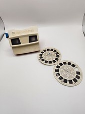 Vintage GAF Viewmaster 3D Model G Viewer With Two 2 Reels 70s