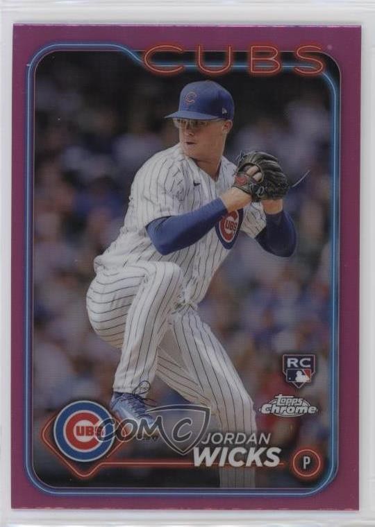 2024 Topps Chrome Pink Refractor Jordan Wicks #67 Rookie RC 11gl