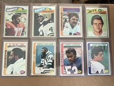 Vintage Topps 1978 77  Football Card Lot of 8 NFL Players