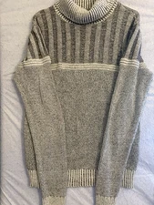 Xray Jeans Sweater SZ X- Large Turtleneck Pullover  Gray/Black/White New w/tag