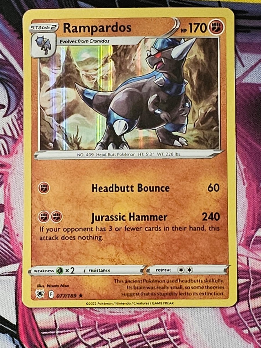rampardos pokemon card value Rampardos 077/189 Holo Rare Astral Radiance Pokemon Holo NM/M