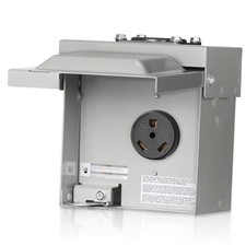 30 Amp RV Power Outlet Box, 125V NEMA TT-30R RV Outlet, 30 Amp TT-30R