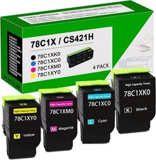 78C1X CS421H Toner Cartridges for Lexmark CS421 CX421 CS521 CX522 CX622 CX625