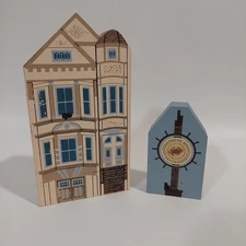 Cat’s Meow San Francisco Landmark Set Fisherman’s Wharf & Queen Anne House 1990s