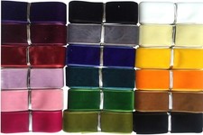 Velvet Ribbon 1 Inch 20 Colors Bulk 20 Yards