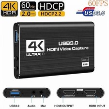 4K 1080P 60FPS HDMI to USB 3.0 Video Capture Card For PS4/PC/OBS Nintendo Switch