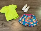 Vintage Mattel Barbie Ken Doll Clothes Shirt Shorts Shoes Set Lot