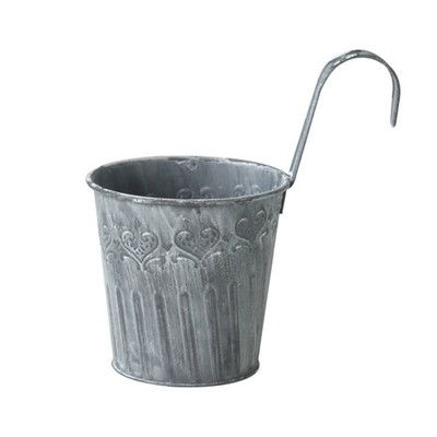 Blumentopf zum Hängen Deko Pflanzkübel mit Haken rustikal für Terrasse, Gärtner