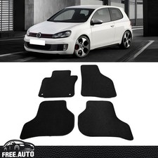 Floor Mats Fits 10-14 Volkswagen Vw Mkiv Golf Gti 4pcs Front Rear Carpet Nylon