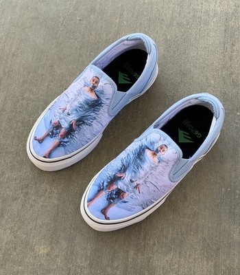 NEW Emerica G6 Slip-On X Steve-O Skate Shoes  Mens 6 Blue / Wht