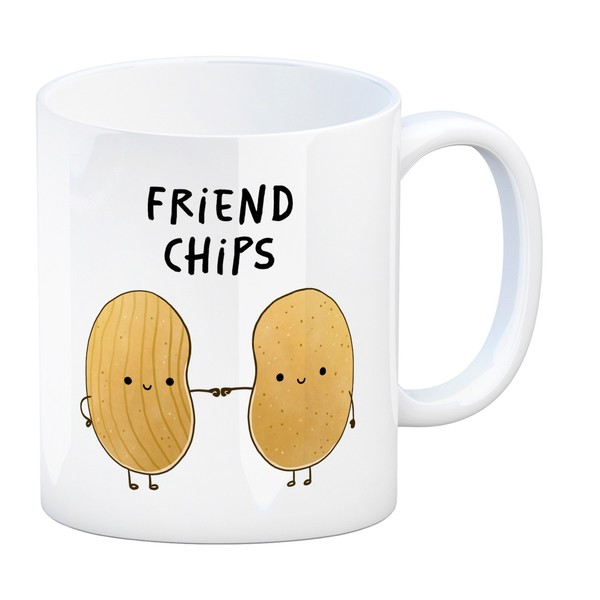 Chips Freundschaft Kaffeebecher Mit Spruch Friendchips-image