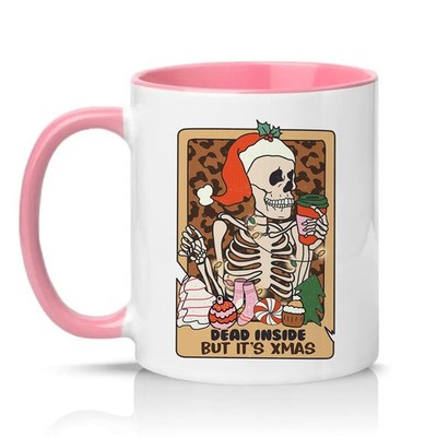 Dead Inside But Its Xmas Unisex 11oz Keramiktasse Sarkastisch Weihnachten