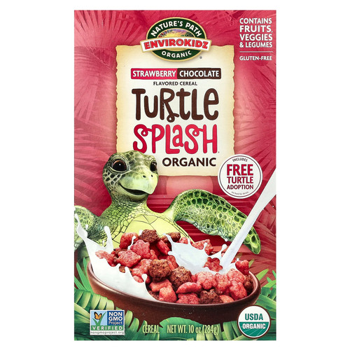EnviroKidz, Organic Turtle Splash Cereal, Strawberry Chocolate, 10 oz (284 g)