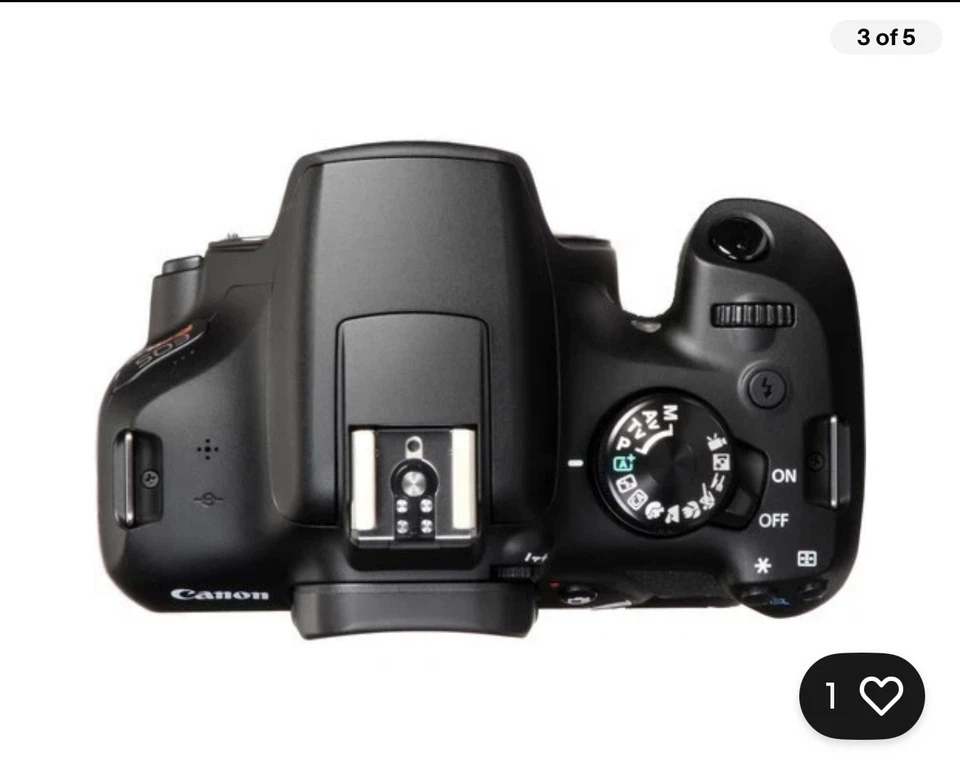 (Open Box) Canon EOS Rebel T5 DSLR Camera - Black (Body Only) #085 - Image 1 of 4