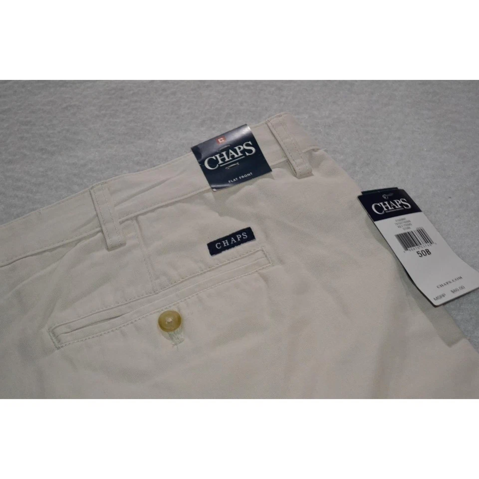 45822 Chaps Ralph Lauren Shorts Khakis Tan Size 50 Big & Tall Mens NEW - Image 2 of 4