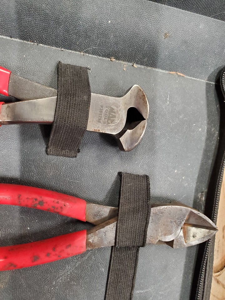 MAC Tools Set Of 4 Red Soft Grip Diagonal Cutters & End Nippers Klein ...