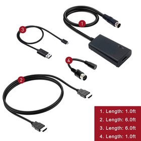 HDMI Cable for Sega Genesis, Sega CD, 32X, Master System & Nomad - High-Quality