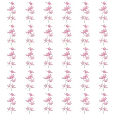 Orchids Fake Flowers 30 Pcs Artificial Flower Hairpin Wedding Decor Pink