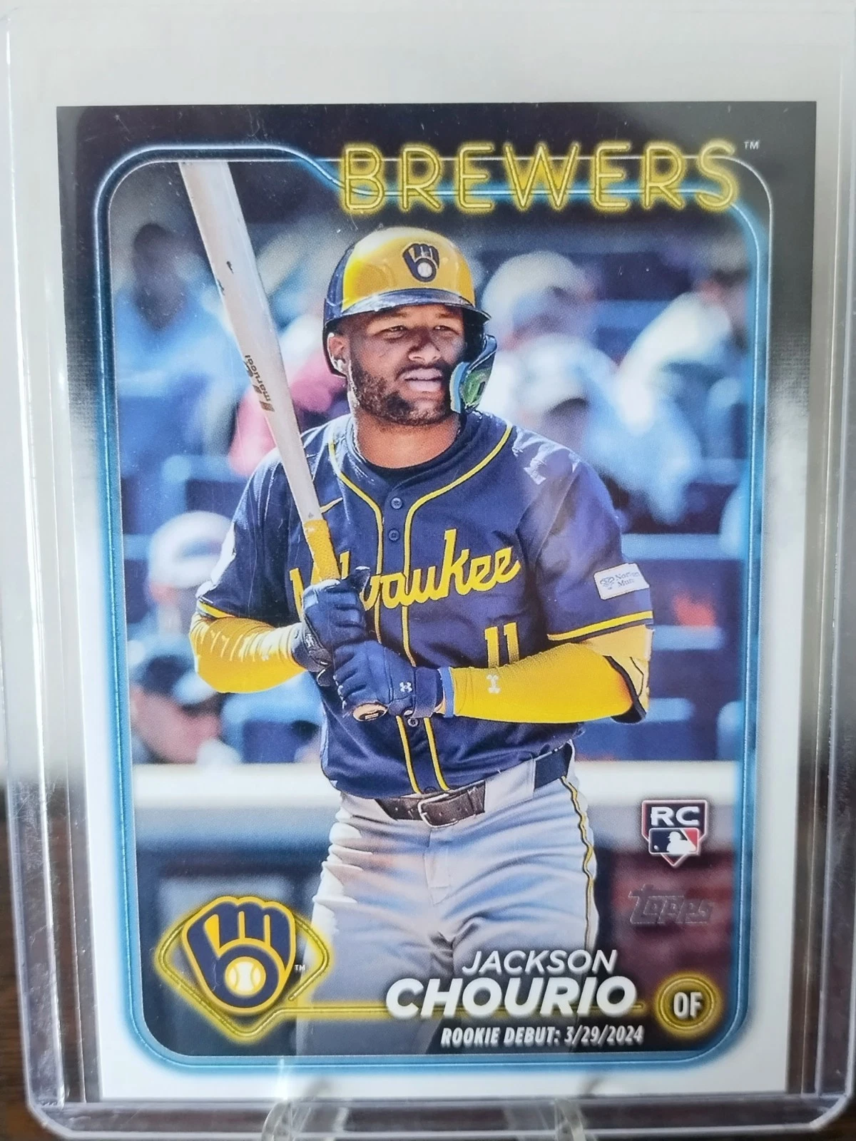 2024 Topps Update Jackson Chourio ROOKIE #US155 - Milwaukee Brewers