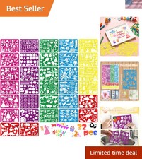 Reusable 32-Piece Stencil Set for Kids - Ideal for Creative Fun and Learning