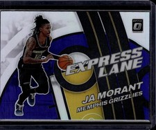 2021-22 Donruss Optic #1 Ja Morant Express Lane Purple