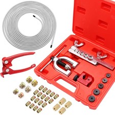 25 ft 3/16inch Zinc Coated Alloy Brake Line Kit Includes 24 Fittings and 4 Union