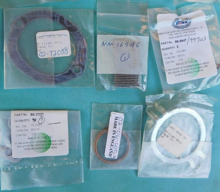 PIEZAS DE SERVICIO DE MOTOCICLETA NORTON 850 750 COMANDO INTERSTATE ROADSTER FASTBACK Foto 3 de 4