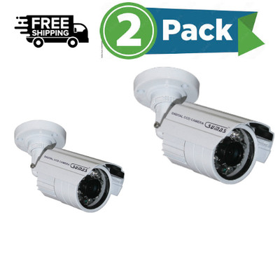 2 X SONY SM-3051ZE SUMAS Camara 1/3  CCD 3.6mm Lens IR Weatherproof  Color CCD .
