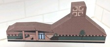 Scott Memorial United Methodist Church Wood Figurine Cadiz Ohio 25th Anniversary