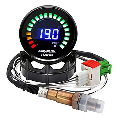 2-1/16'' 52mm Air/Fuel Ratio Gauge LED Digital Display with Narrowband O2 