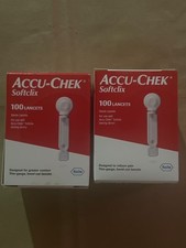 Lot 2 Accu-Chek Softclix 100 Lancets