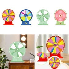 Tabletop Prize Turntable Roulette Wheel Portable with Pen Erasable Fortune Wheel