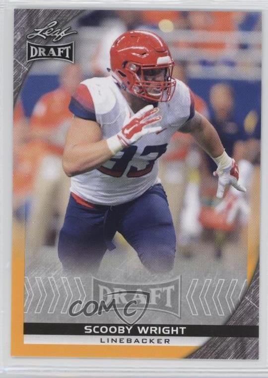2016 Leaf Draft Gold Scooby Wright III Scooby Wright #78 Rookie RC 1t6