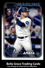 2024 Topps Series 1 Jacob Amaya #144 Miami Marlins RookieMLB Baseball