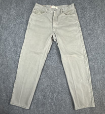 VINTAGE Levi's 550 Relaxed Fit Jeans Men's W36xL32 Grey Wash Made in USA