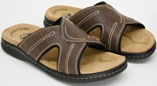 Dockers Mens Sunland Sandal Casual Comfort Outdoor Slip on Slide Shoe Dark Brown