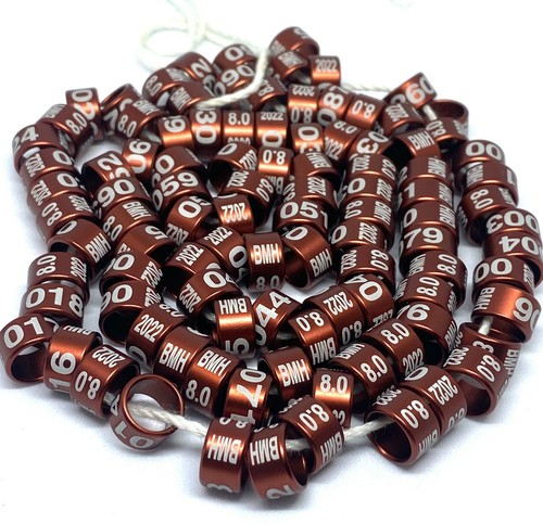 promo 50% Bagues oiseaux en aluminium 2022 canaris exotique perruche(2.5mm..9mm) - Photo 12/12