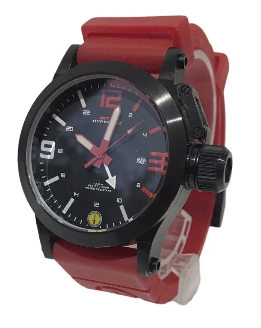 Mtm Watch Hypertec X Hyper Tech Strap Red Black 111222 eBay